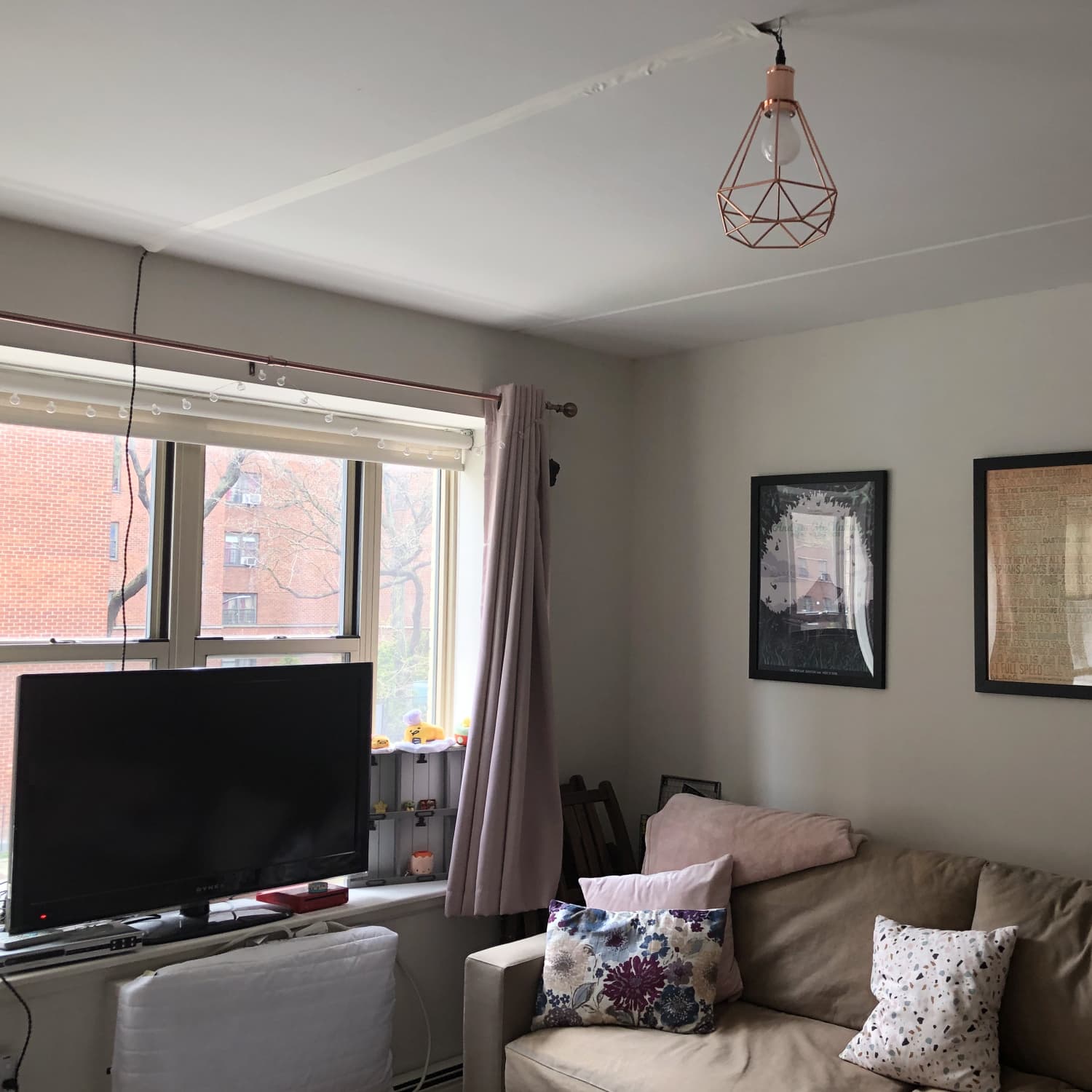Living room plug shop in hanging light